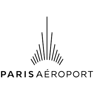 Logo paris aeroport noir